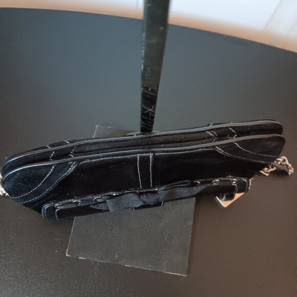 Coach mini black bag  Soho with rhinestone buckle, tag and heart charm - Picture 8 of 11